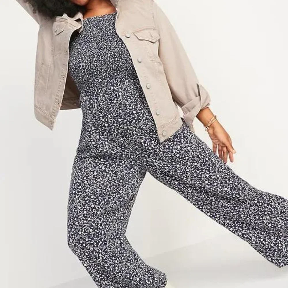 Old Navy Smocked Cami Jumpsuit for Women New - Picture 3 of 3